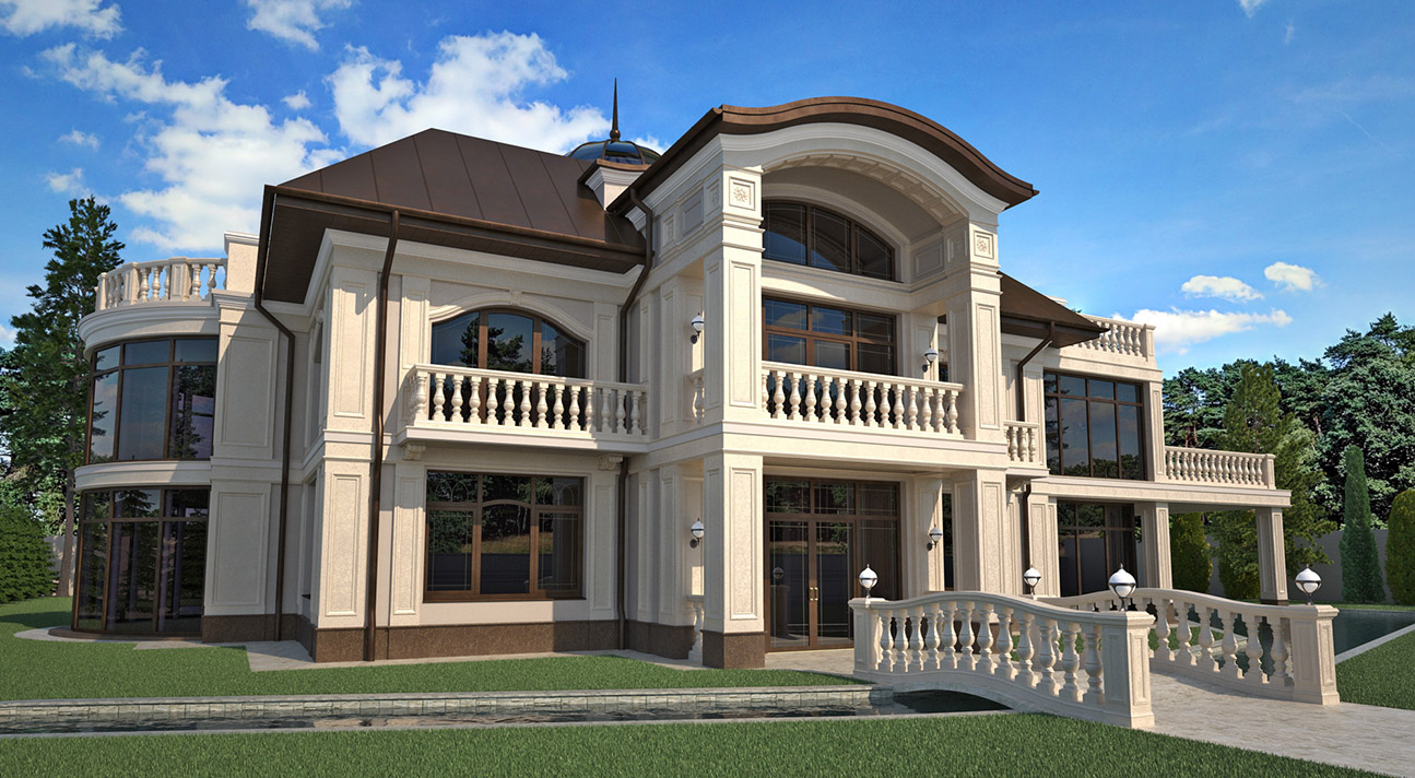 Частный жилой дом в классическом стиле - изображение № 2
