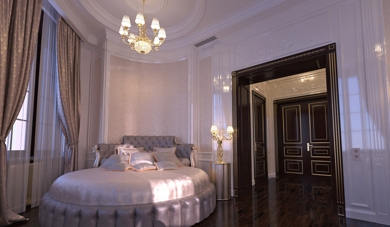Роскошный дизайн интерьера гостевой спальни в стиле Арт-Деко - изображение № 3